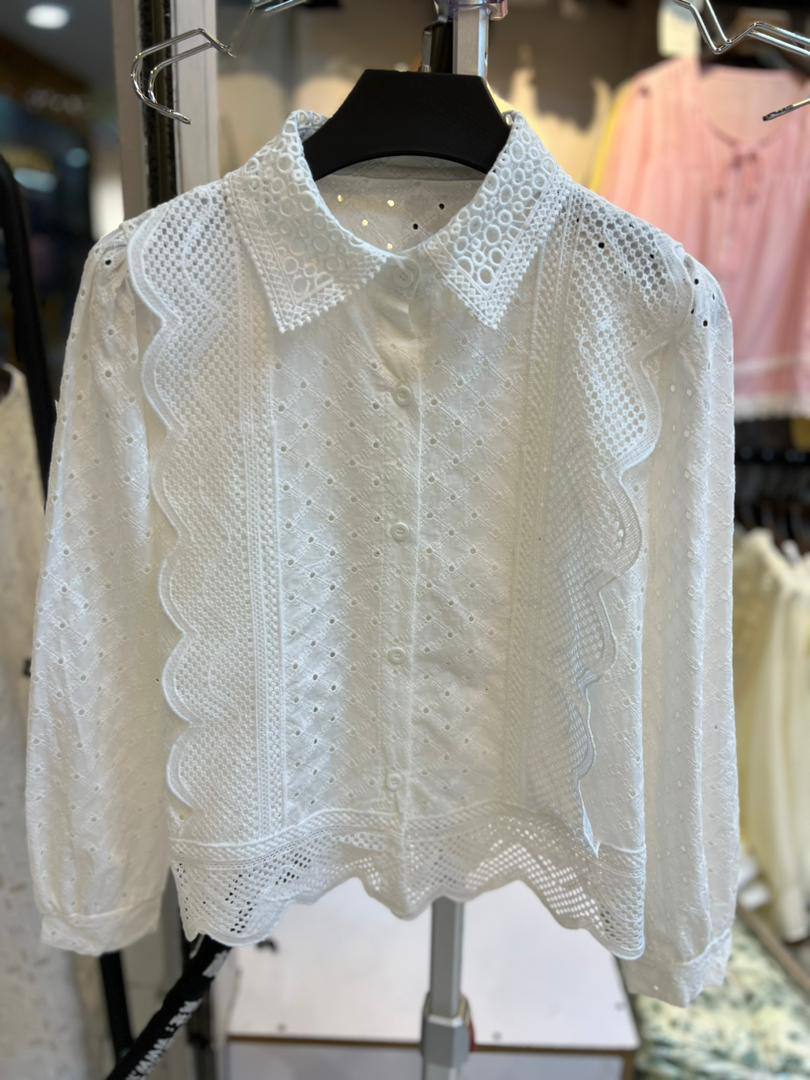 شومیز خامه دوزی زنانه کد 418756