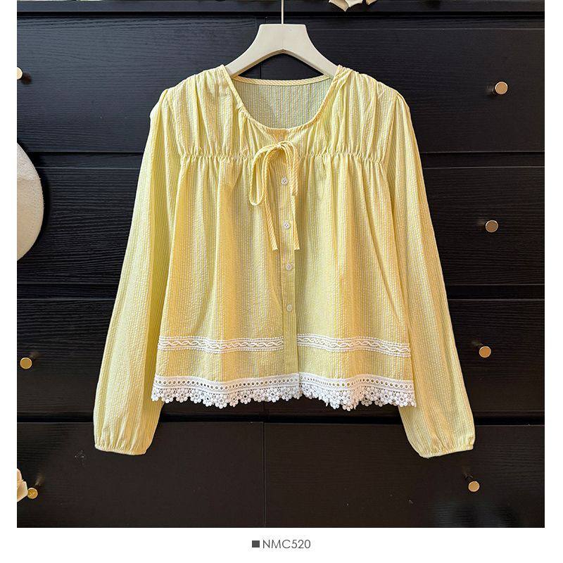 شومیز کرپ نخ زنانه کد 418757