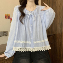 شومیز کرپ نخ زنانه کد 418757