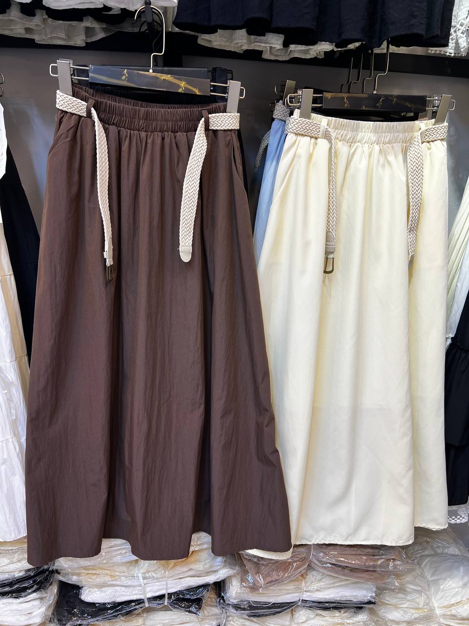 دامن کتان زنانه کد 418762