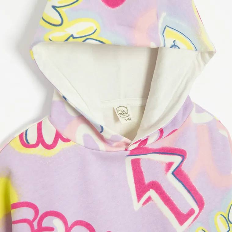 هودی دخترانه 29847 سایز 9 تا 14 سال کد 1 مارک COOL CLUB