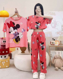 ست سه تیکه تیشرت کراپ شلوار دخترانه کد 418789