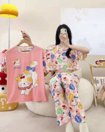 ست سه تیکه تیشرت کراپ شلوار دخترانه کد 418790