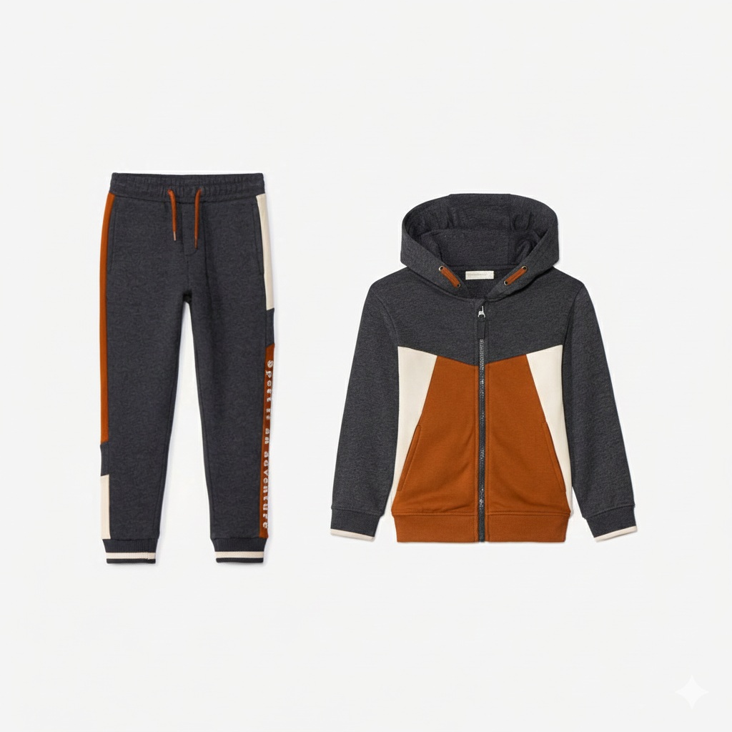 ست سویشرت شلوار پسرانه 29656 سایز 3 تا 14 سال مارک Orchestra