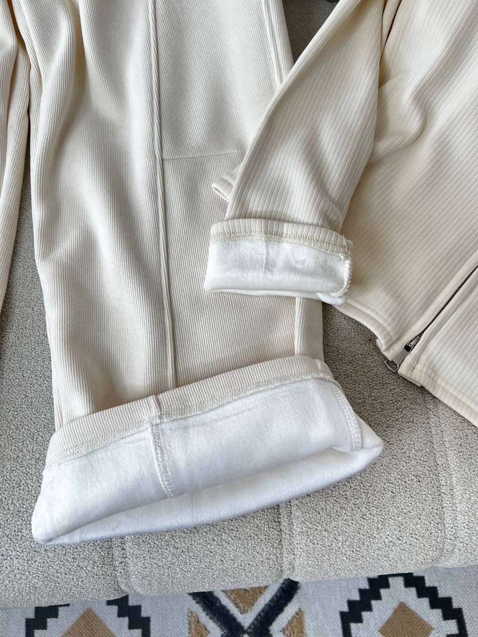 ست سویشرت شلوار کبریتی تو کرک زنانه کد 418811