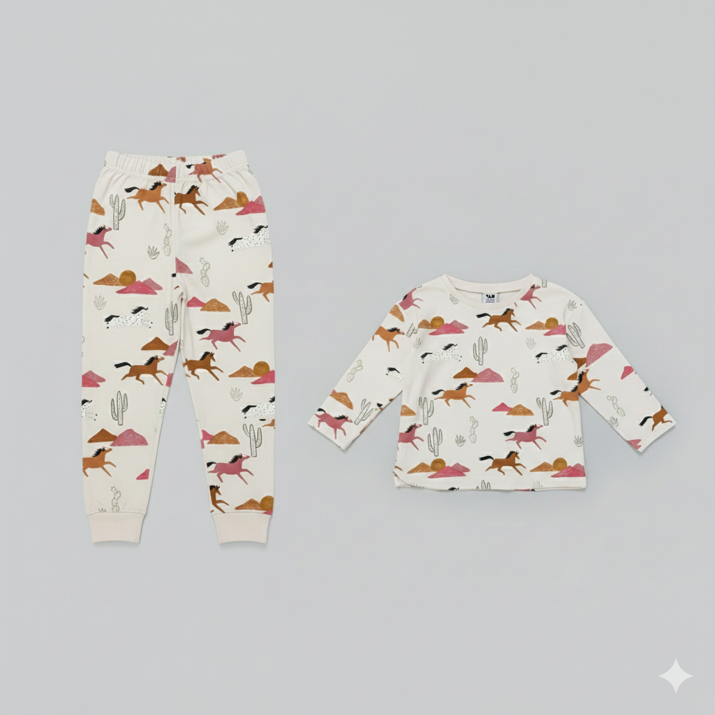 ست دخترانه 29637 سایز 2 تا 14 سال مارک TapeaLoeil   *