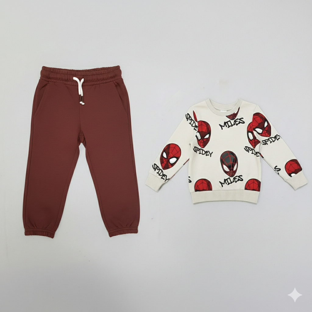 ست پلیور شلوار پسرانه 29912 سایز 4 تا 10 سال مارک C&A