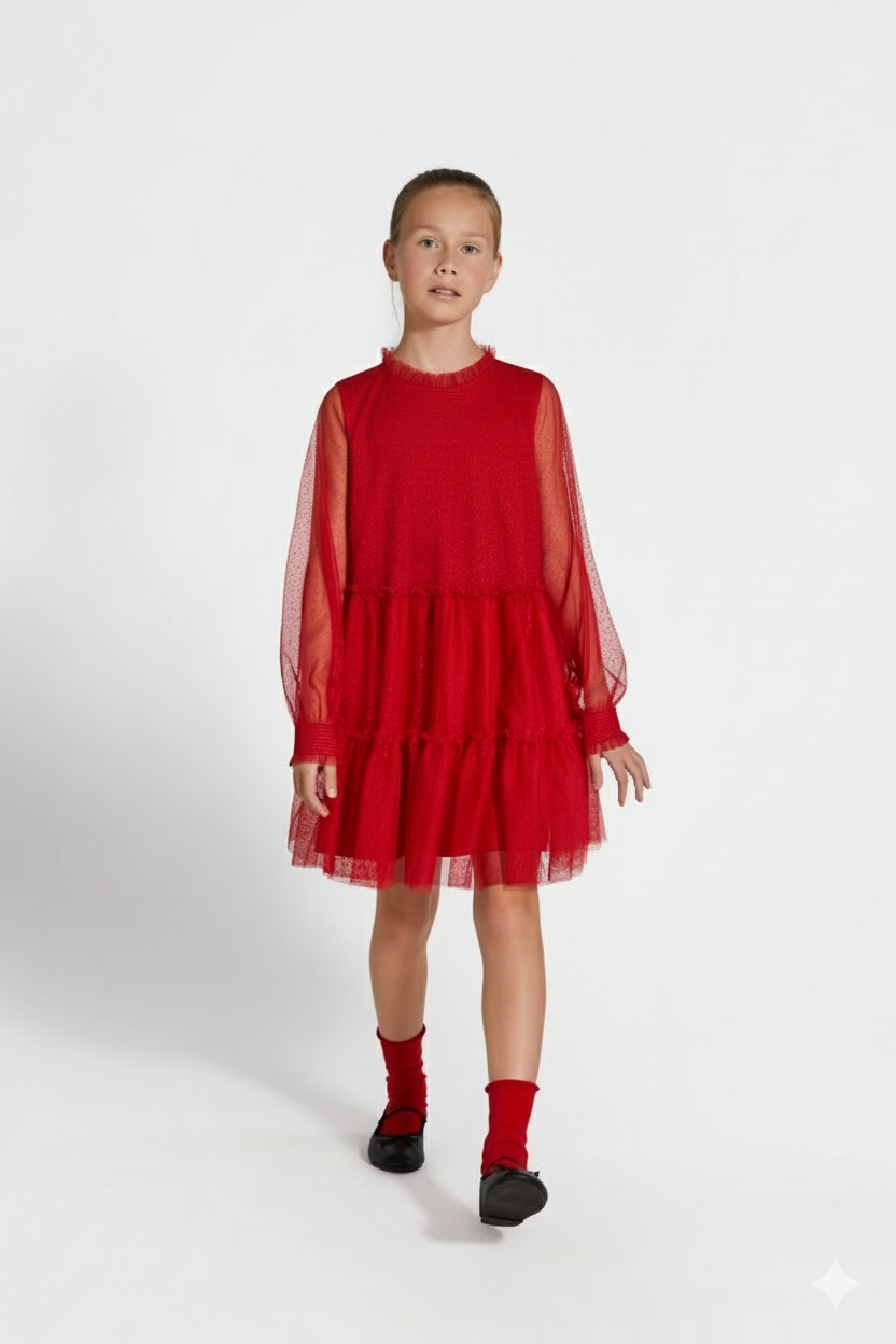 سارافون دخترانه 29965 سایز 4 تا 11 سال مارک CoccoDrillo