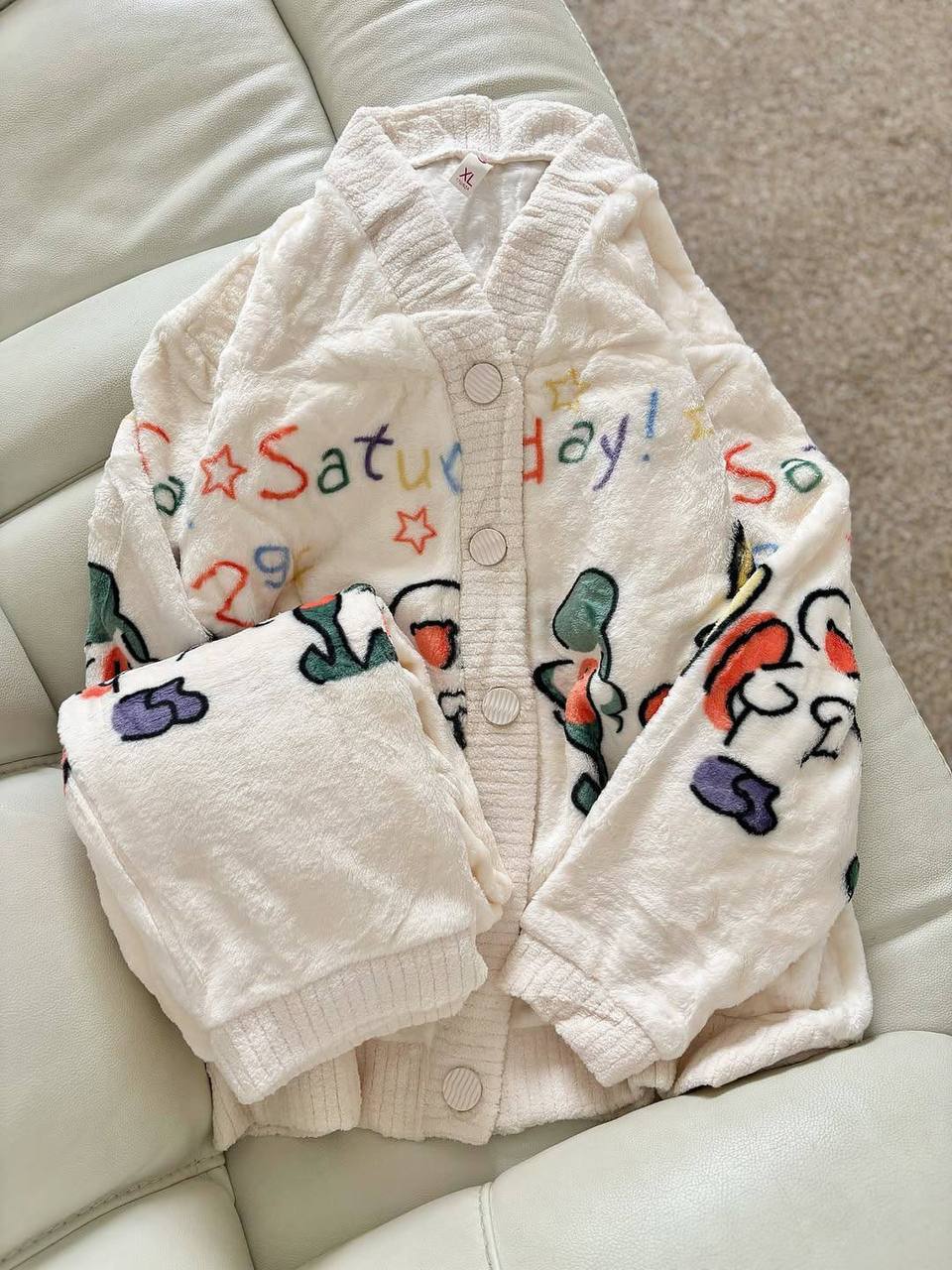 ست تدی دکمه دار طرح پاتریک زنانه کد 418813