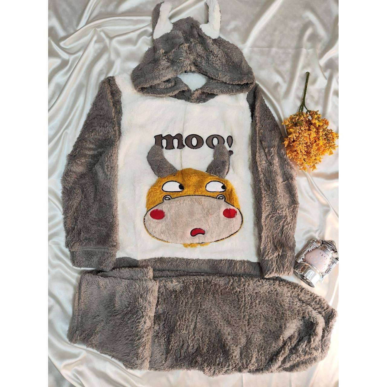 ست تدی پتویی طرح گاوی دخترانه کد 418814