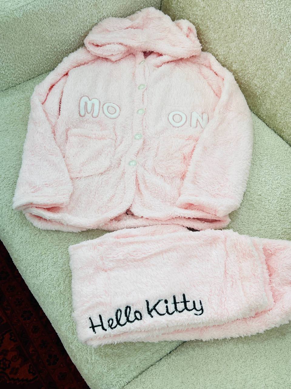 ست تدی گرم بالا طرح هلو کیتی دخترانه کد 418815