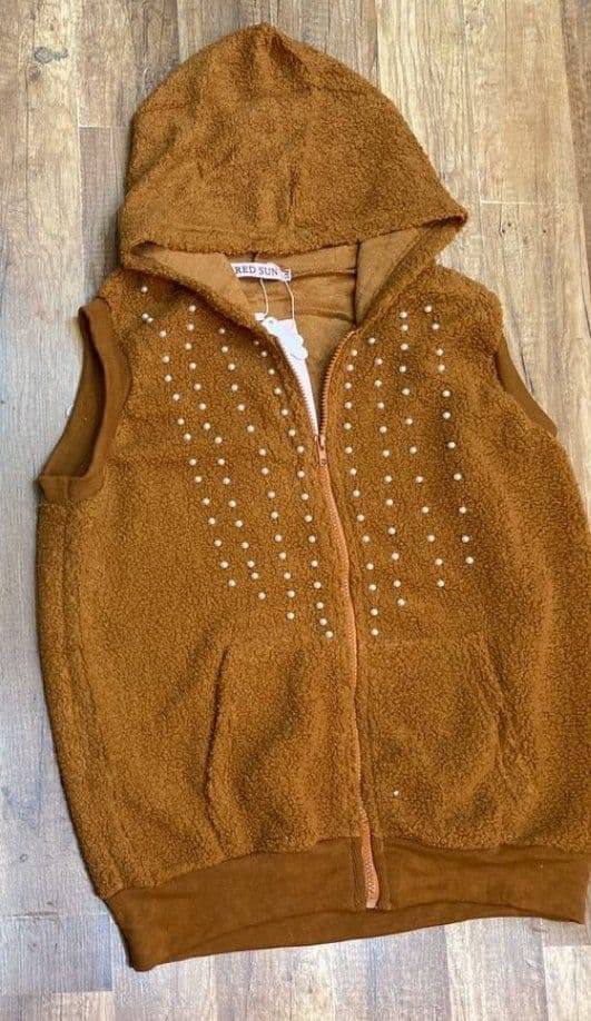 جلیقه تدی کلاهدار زنانه کد 418829