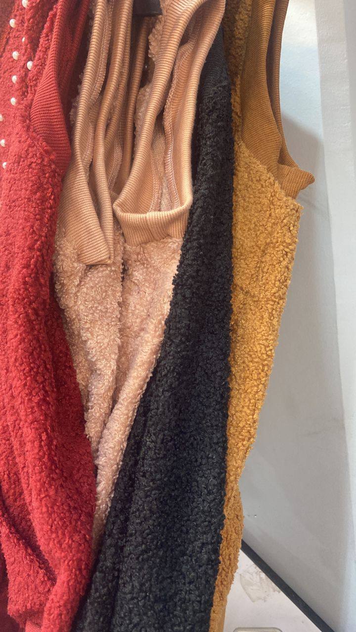 جلیقه تدی کلاهدار زنانه کد 418829