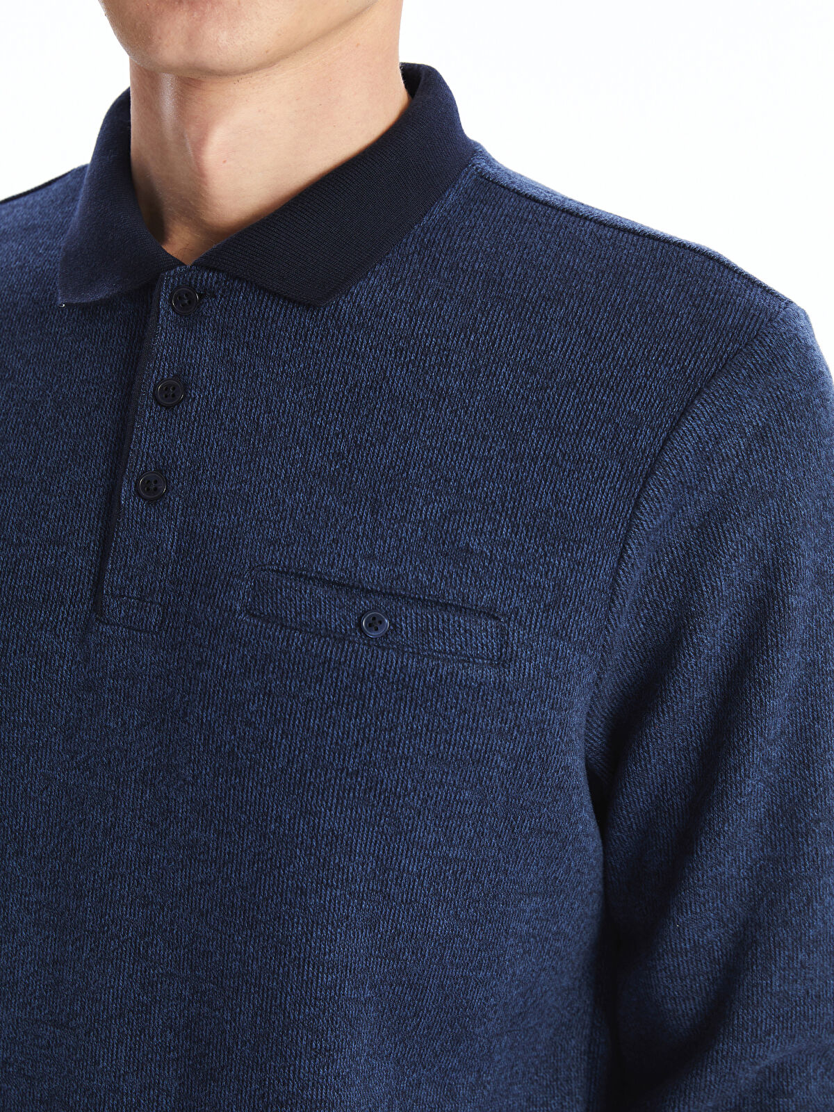 بافت یقه دار مردانه 29731 مارک LC WAIKIKI