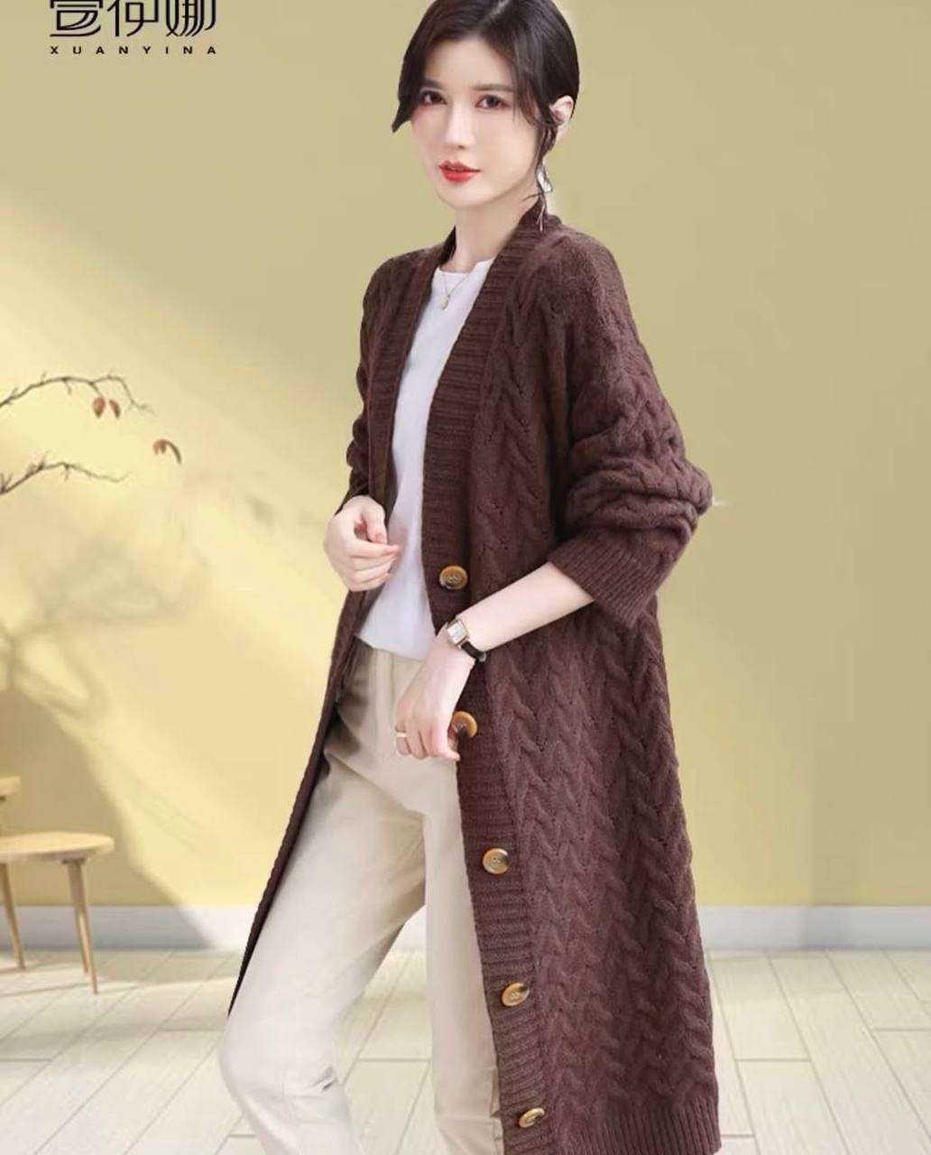 مانتو بافت زنانه کد 418847