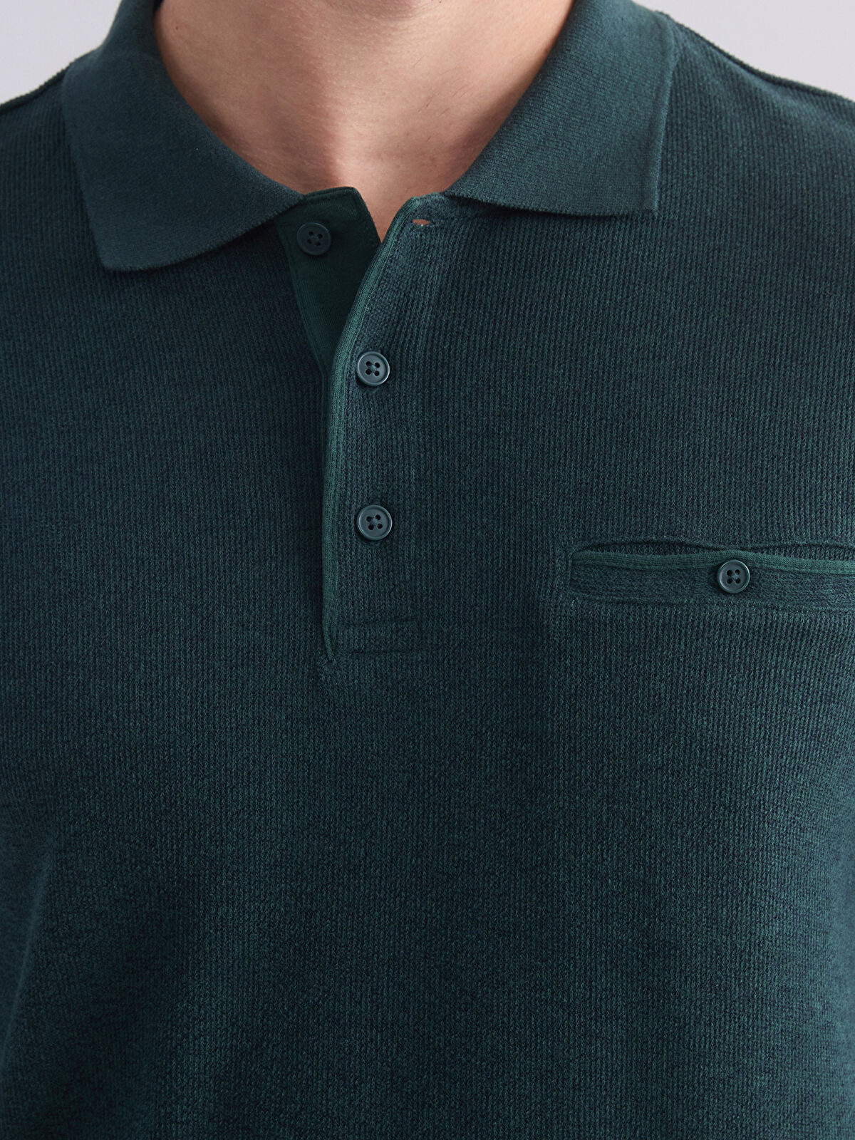 بافت یقه دار مردانه 29730 مارک LC WAIKIKI