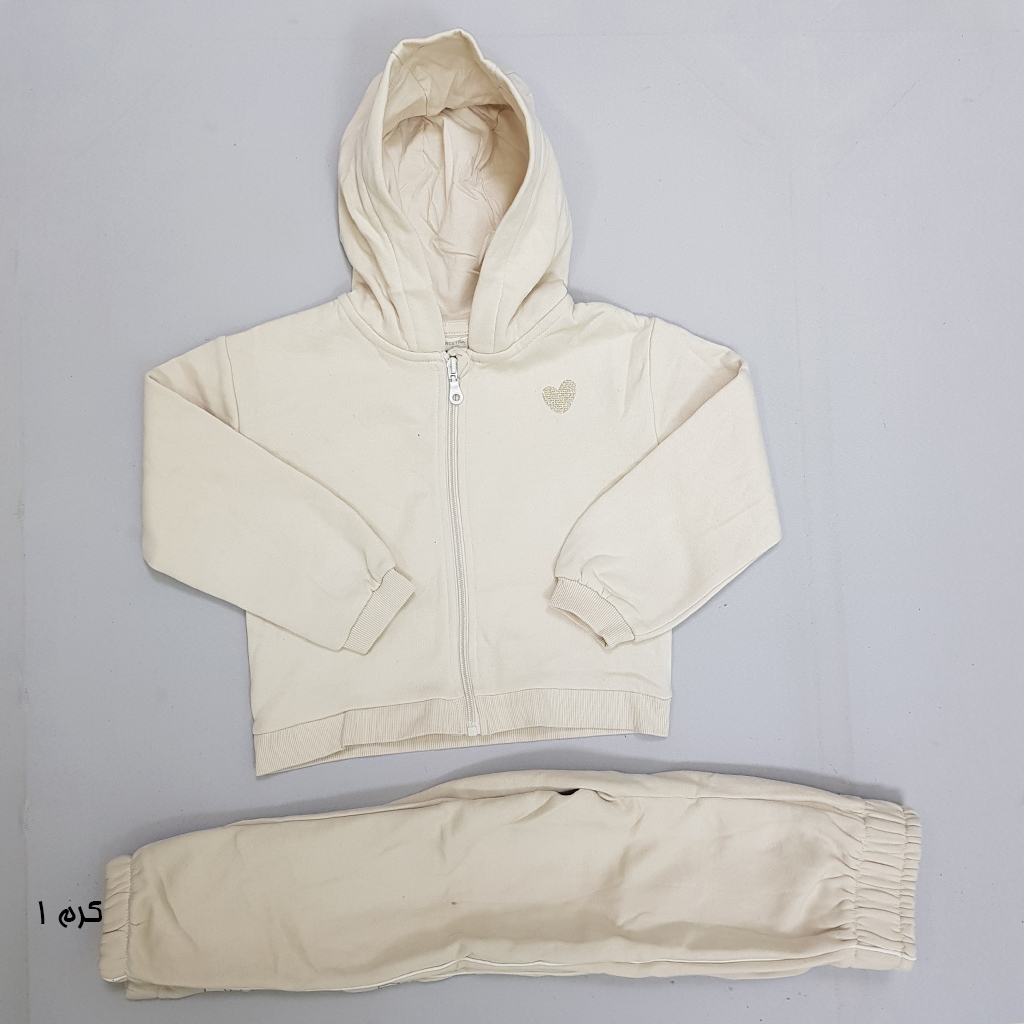 ست سویشرت شلوار دخترانه 29666 سایز 3 تا 14 سال مارک Orchestra