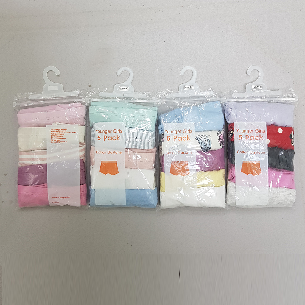 شورت 5 عددی دخترانه 29997 سایز 2 تا 10 سال مارک H&M