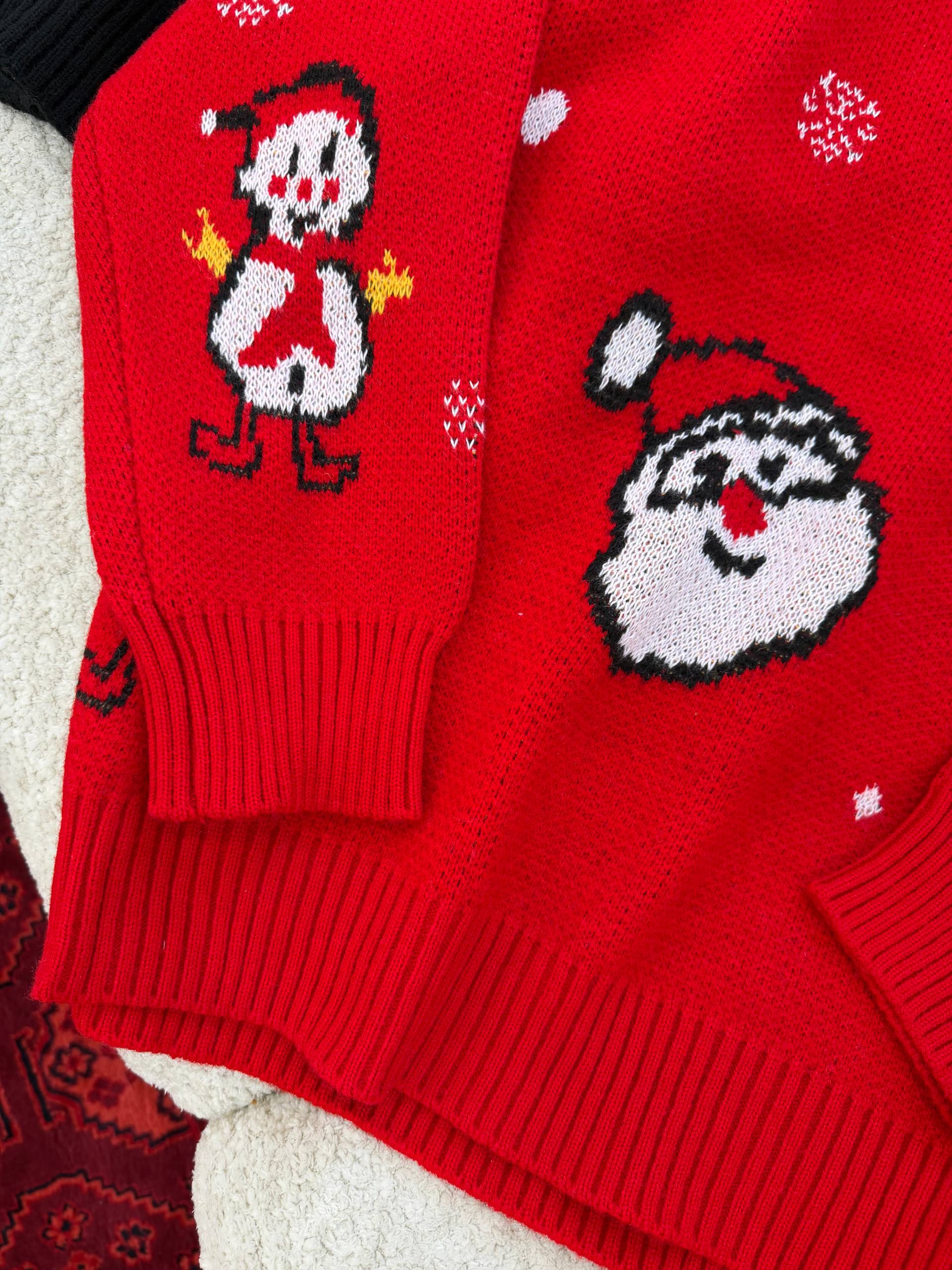 بافت کریسمسی زنانه کد 418856