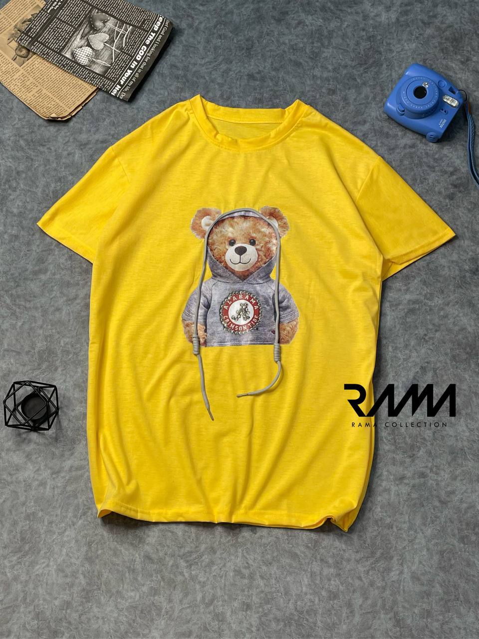 تیشرت بنددار خرسی دخترانه کد 418860
