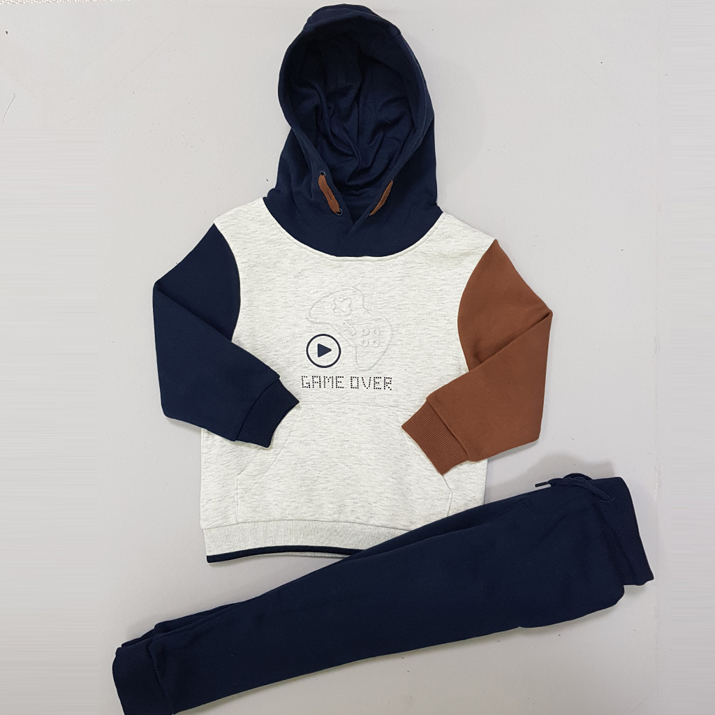 ست هودی و شلوار پسرانه 29659 سایز 3 تا 14 سال مارک Orchestra