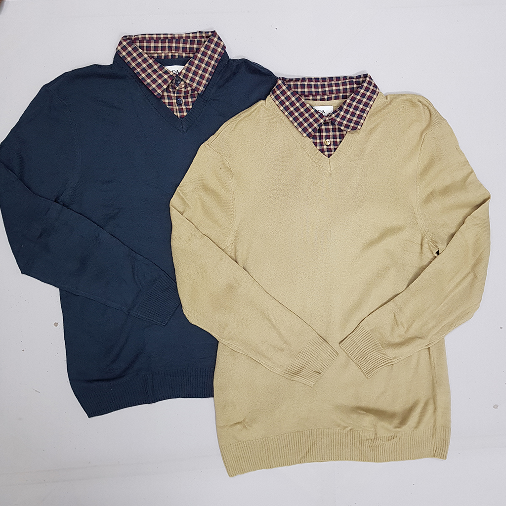 بافت یقه دار مردانه 29901 کد 1 مارک C&A