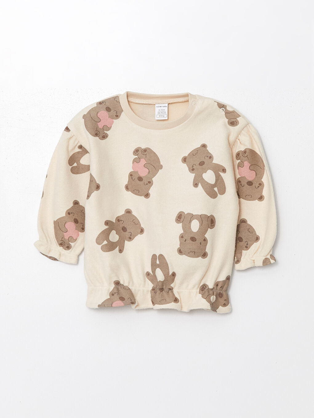 پلیور دخترانه 30058 سایز 1 تا 24 ماه مارک lc waikiki