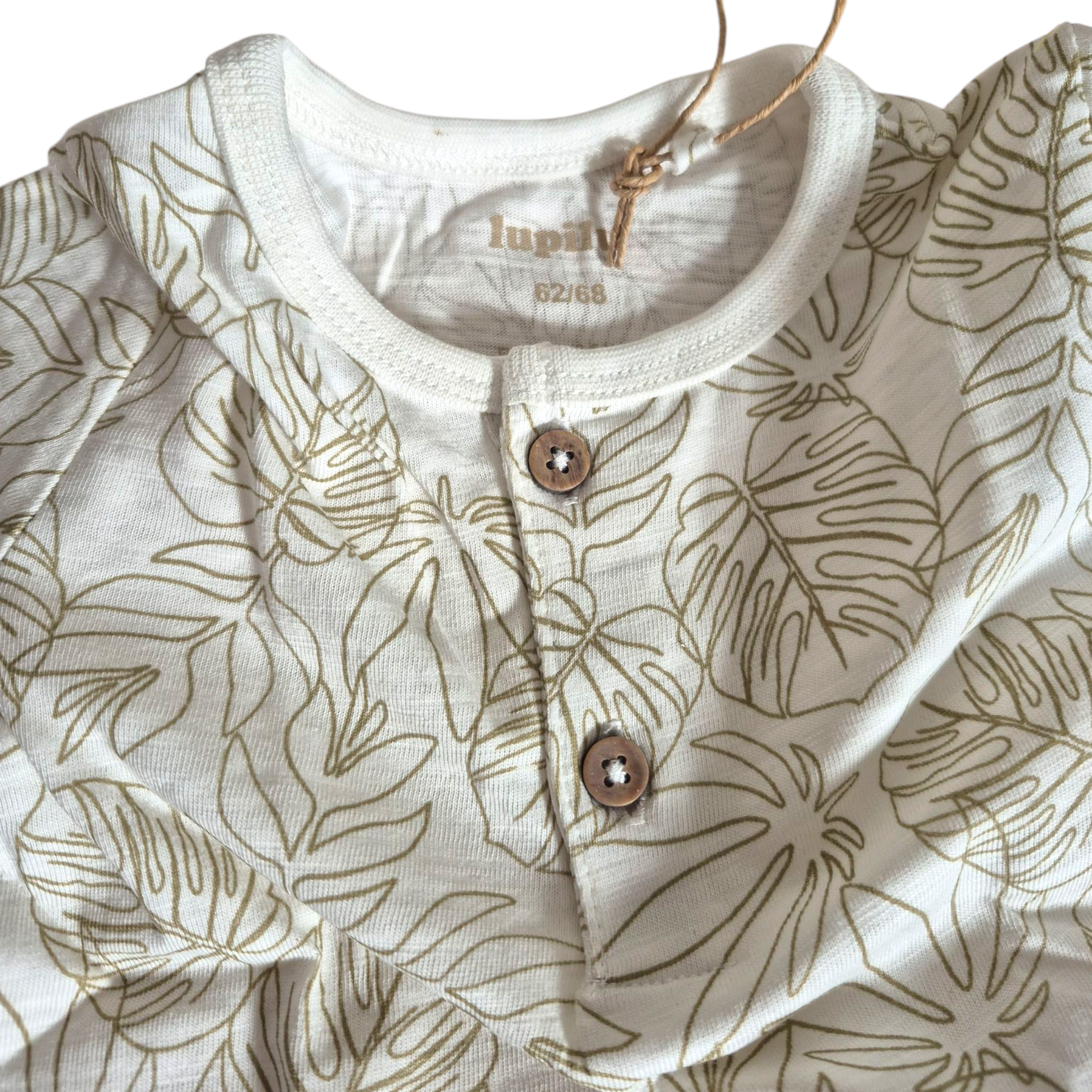 بادی نوزادی برند لوپیلو طرح برگ یشمی کد 2205671