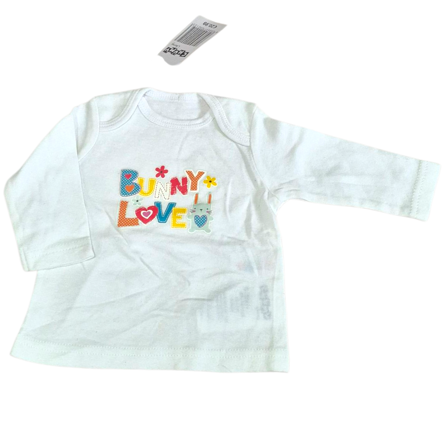 پک ۲ عددی بلوز استین بلند نوزادی وارداتی کد 2205673