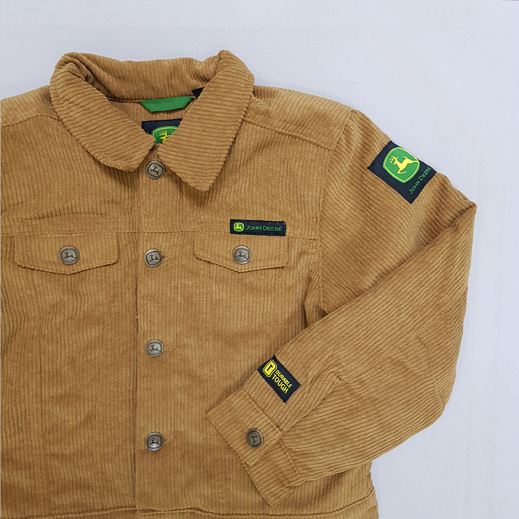 کاپشن مخمل پسرانه 30053 سایز 4 تا 16 سال مارک JOHN DEERE