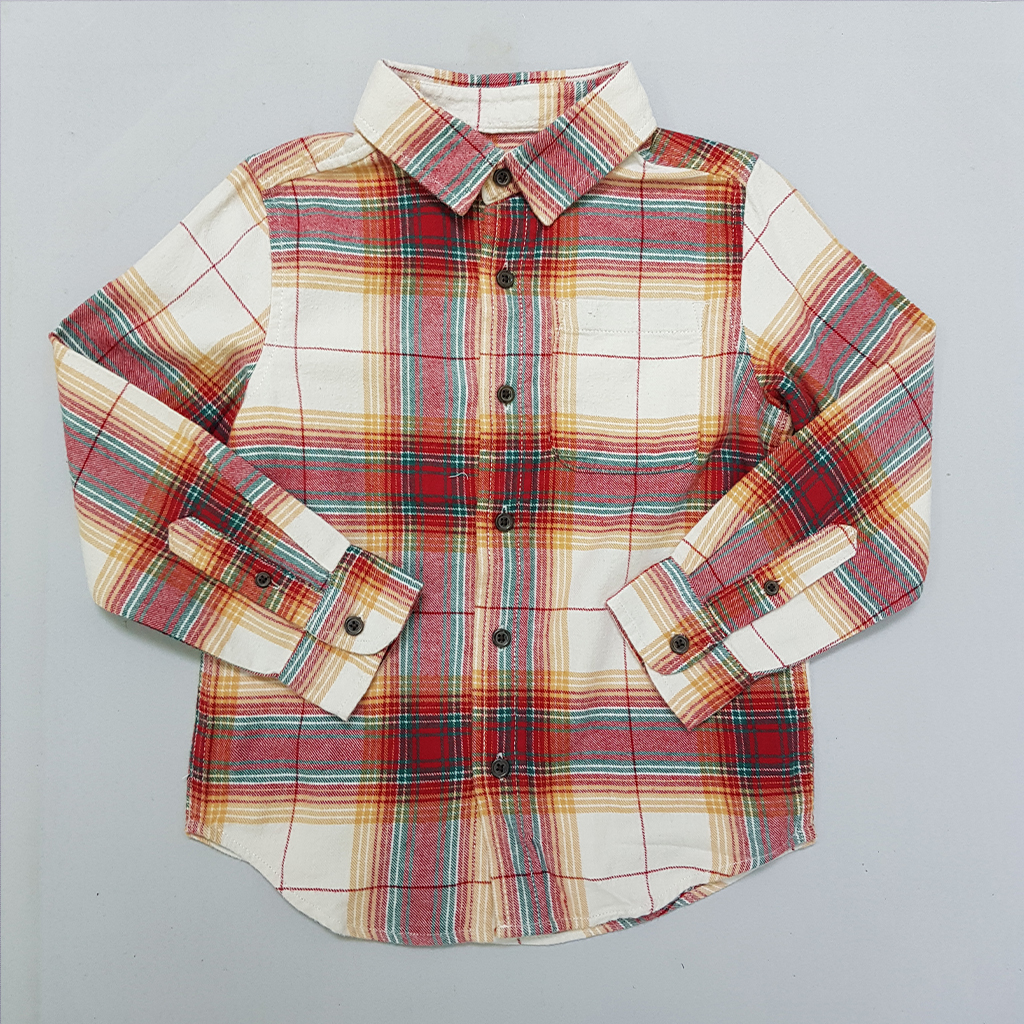 پیراهن پسرانه 30054 سایز 4 تا 14 سال کد 1 مارک Cat&Jack