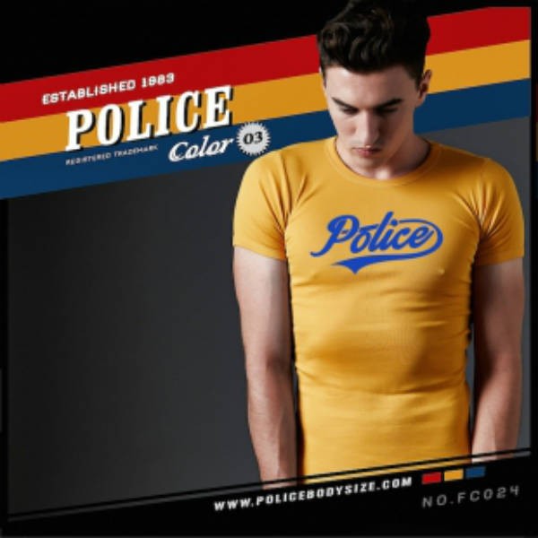 تی شرت مردانه 110514 برند police کد 12