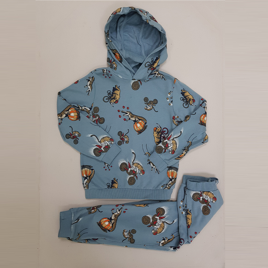 ست سویشرت شلوار پسرانه 29866 سایز 7 تا 14 سال مارک LC WAIKIKI   *