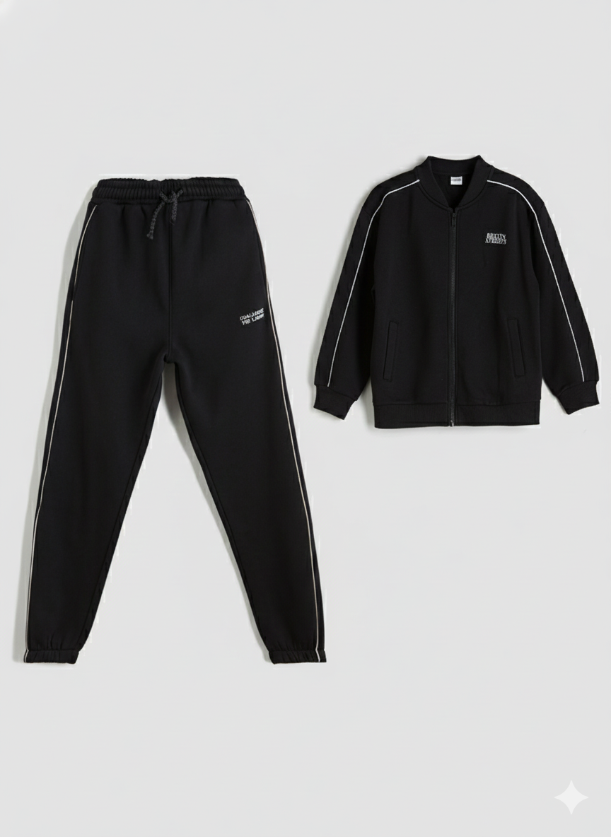 ست سویشرت شلوار پسرانه 29866 سایز 7 تا 14 سال مارک LC WAIKIKI   *