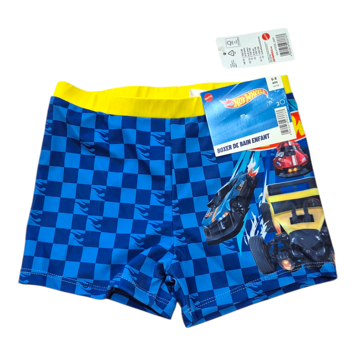 مایو پسرانه طرح ماشین برند هات ویل کد 2205689