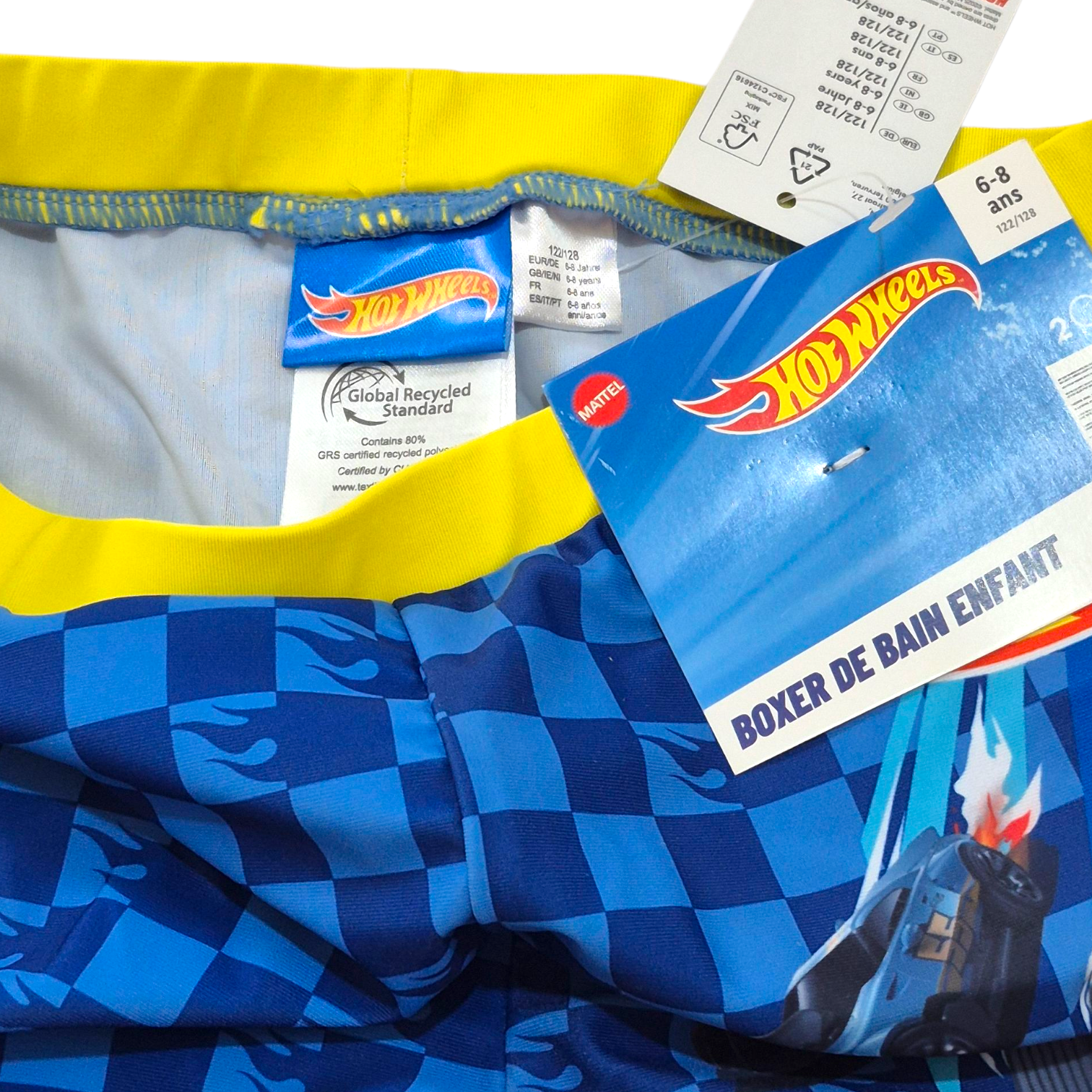 مایو پسرانه طرح ماشین برند هات ویل کد 2205689