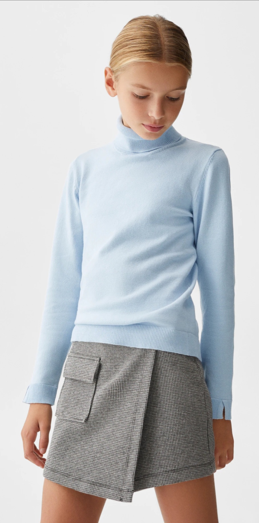 بافت یقه اسکی 30157 سایز 6 تا 14 سال مارک MNG