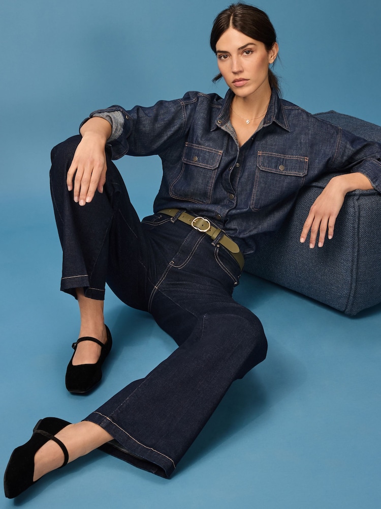 پیراهن جینز زنانه 30123 کد 1 مارک NEXT