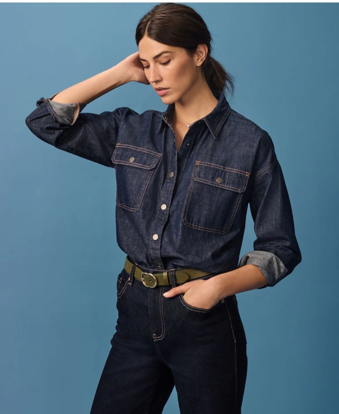 پیراهن جینز زنانه 30123 کد 1 مارک NEXT