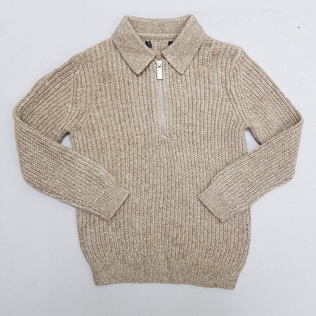 بافت یقه دار نیم زیپ پسرانه 30135 سایز 12 ماه تا 16 سال مارک NEXT   *