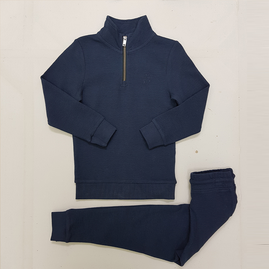 ست پلیور نیم زیپ و شلوار پسرانه 30189 سایز 2 تا 14 سال مارک George