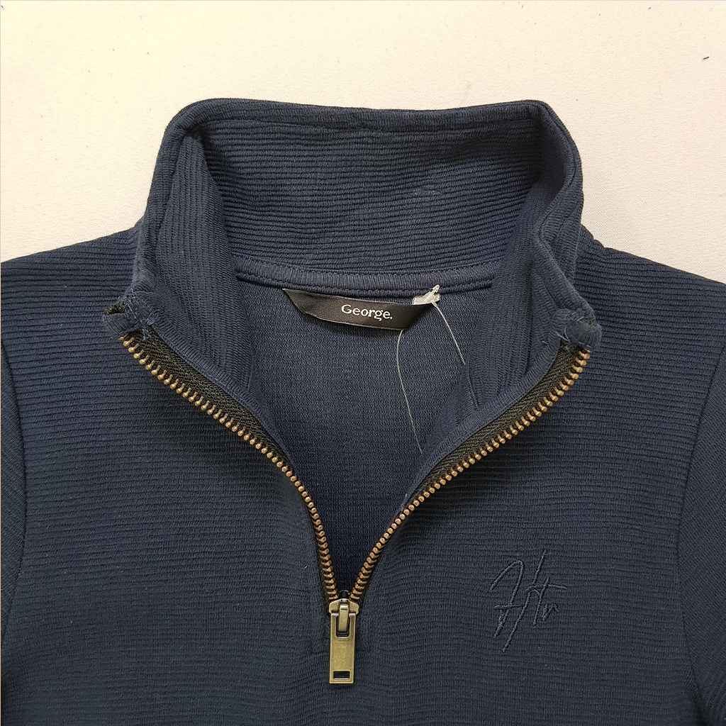 ست پلیور نیم زیپ و شلوار پسرانه 30189 سایز 2 تا 14 سال مارک George