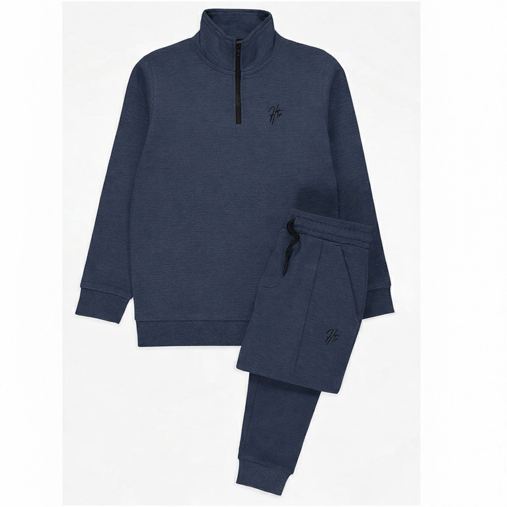 ست پلیور نیم زیپ و شلوار پسرانه 30189 سایز 2 تا 14 سال مارک George