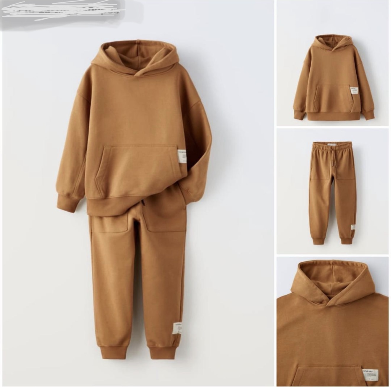 ست هودی شلوار 30182 سایز 6 تا 14 سال مارک ZARA