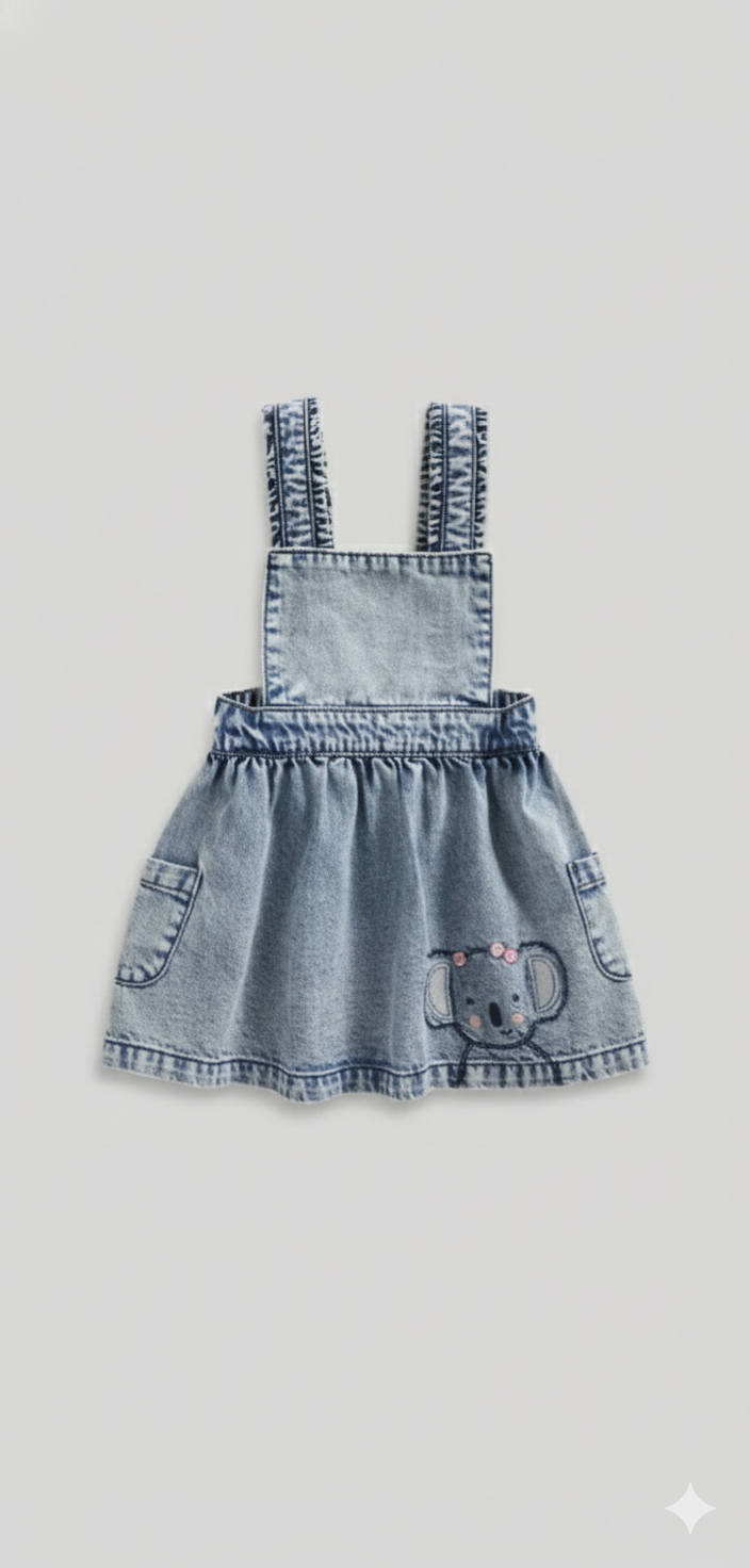 سارافون پیشبندار دخترانه 30247 سایز 1 ماه تا 6 سال مارک MotherCare