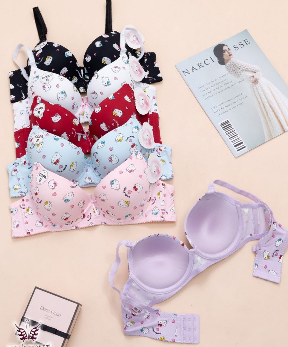 سوتین فانتزی پاپیونی دخترانه کد 419060