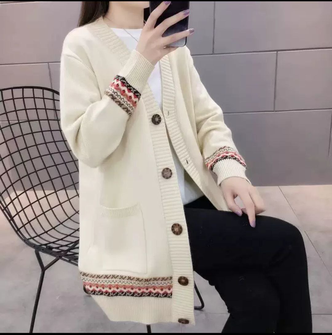 بافت دکمه دار زنانه کد 419092