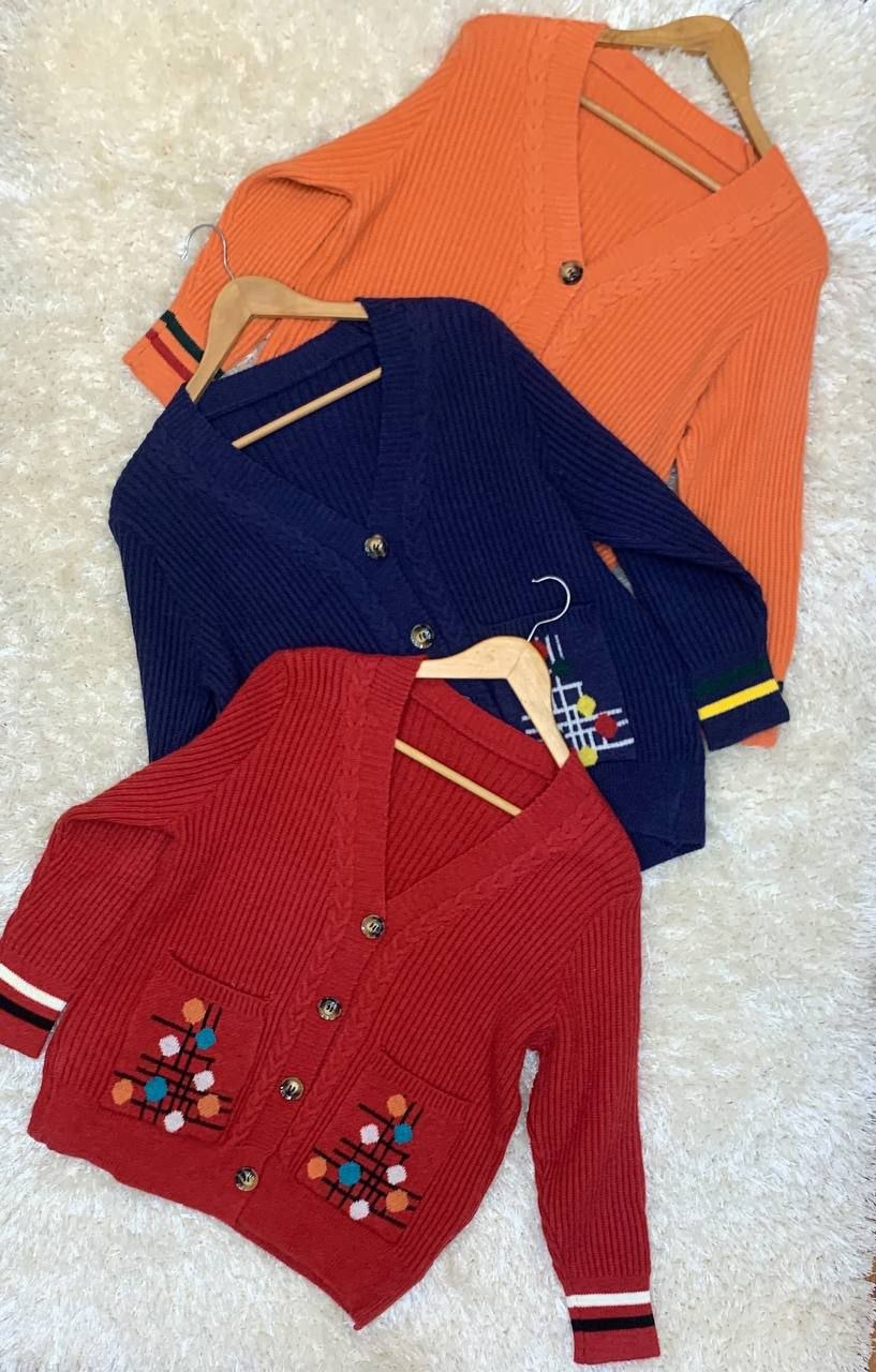 بافت دکمه دار زنانه کد 419094