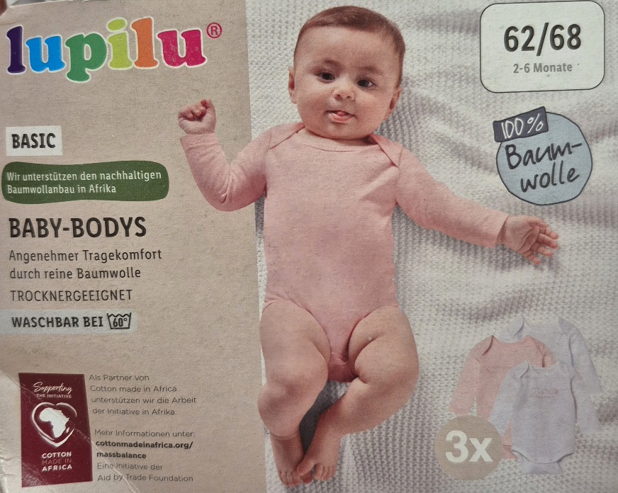 بادی استین بلند نوزادی برند لوپیلو کد 2205699