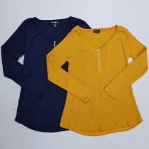 بافت نیم زیپ زنانه 30363 کد 2